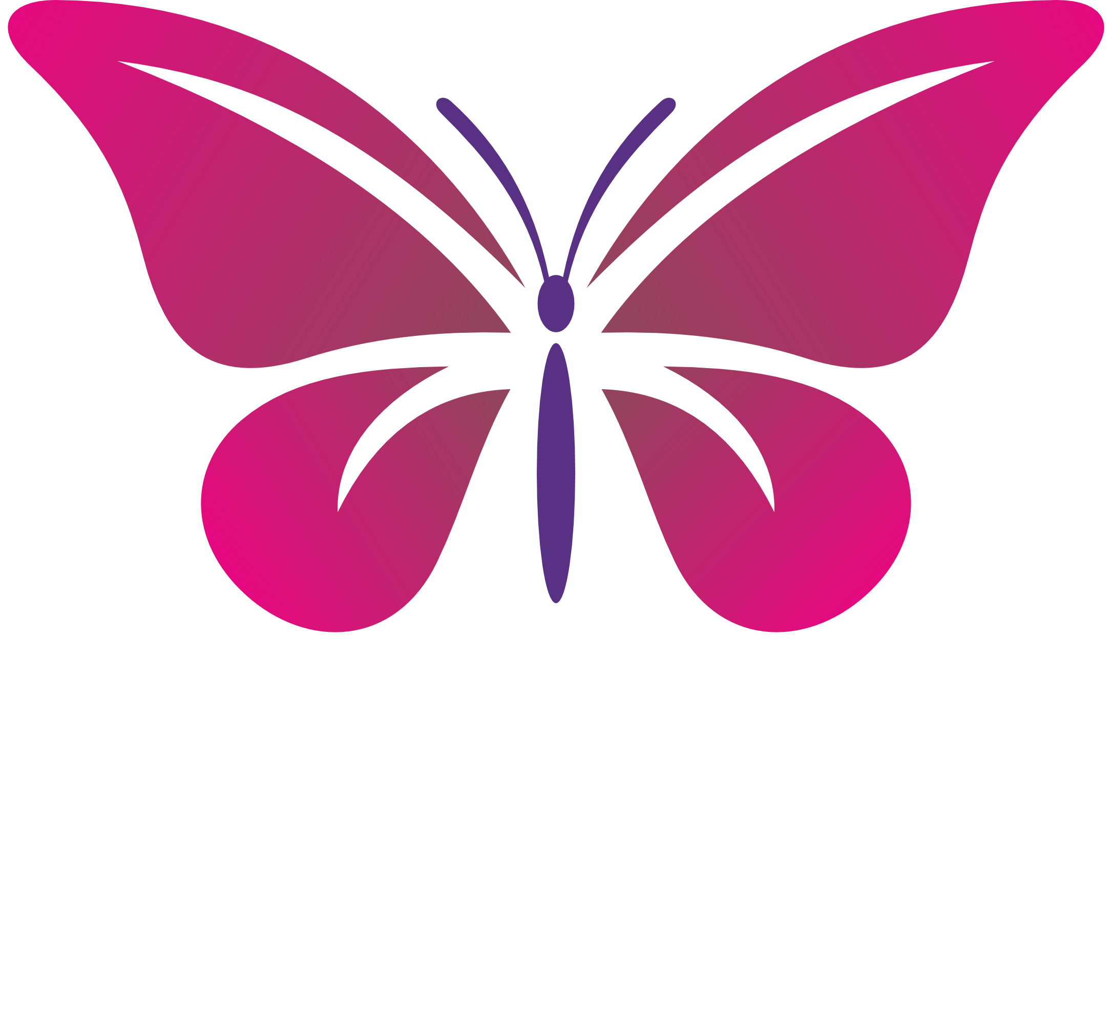 Shambhavi Butterfly Logo_White